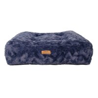 Hundebett Nubes&reg; Welle Navy 80x80 cm