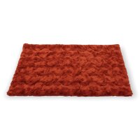 Wattierte Hundedecke Plaid Welle Rost