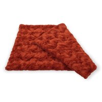 Wattierte Hundedecke Plaid Welle Rost