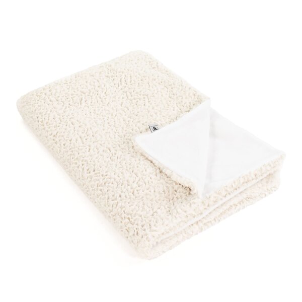 Kuscheldecke Curly White
