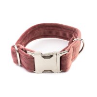 Hundehalsband Sametti Altrosa