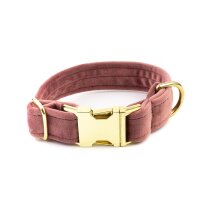 Hundehalsband Sametti Altrosa