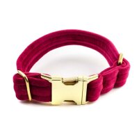 Hundehalsband Sametti Fuchsia