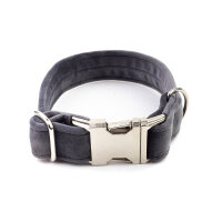 Hundehalsband Sametti Dunkelgrau