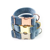 Hundehalsband Sametti Eisblau
