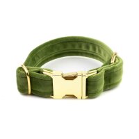 Hundehalsband Sametti Gr&uuml;n