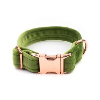 Hundehalsband Sametti Gr&uuml;n