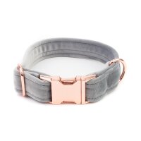 Hundehalsband Sametti Hellgrau