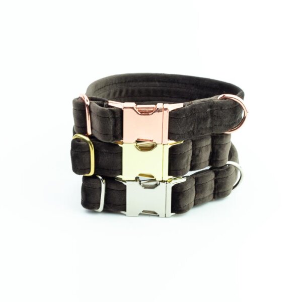 Hundehalsband Sametti Schoko