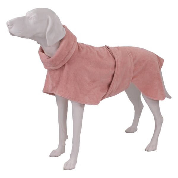 Hunde-Bademantel Rosa