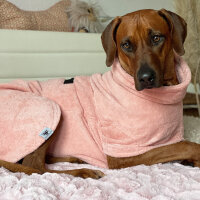 Hunde-Bademantel Rosa