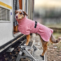 Hunde-Bademantel Rosa