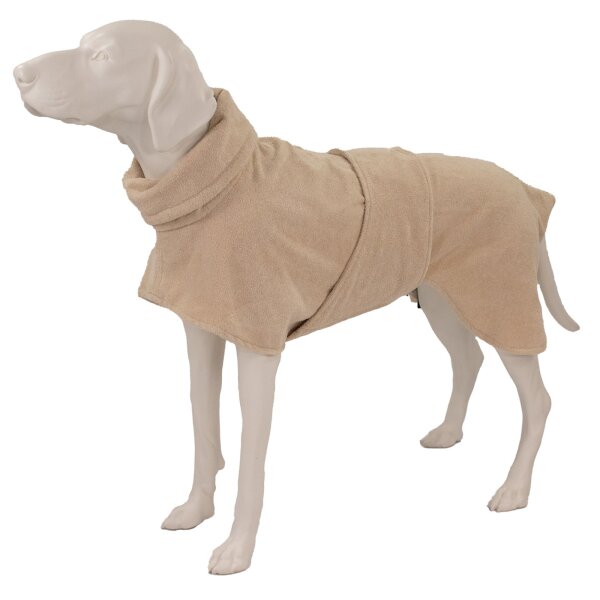 Hunde-Bademantel Beige
