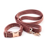 Hundeleine Sametti Altrosa