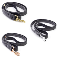 Hundeleine Sametti Dunkelgrau