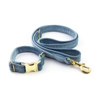 Hundeleine Sametti Eisblau