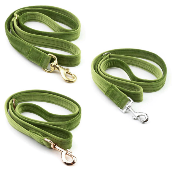 Hundeleine Sametti Gr&uuml;n