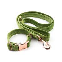 Hundeleine Sametti Gr&uuml;n