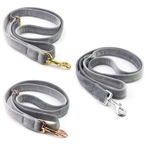 Hundeleine Sametti Hellgrau