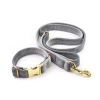 Hundeleine Sametti Hellgrau