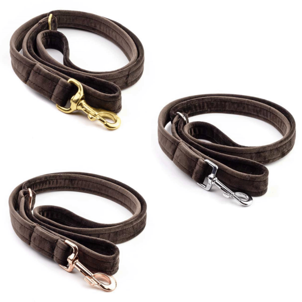 Hundeleine Sametti Schoko