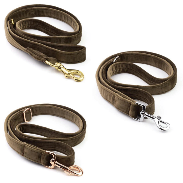 Hundeleine Sametti Taupe