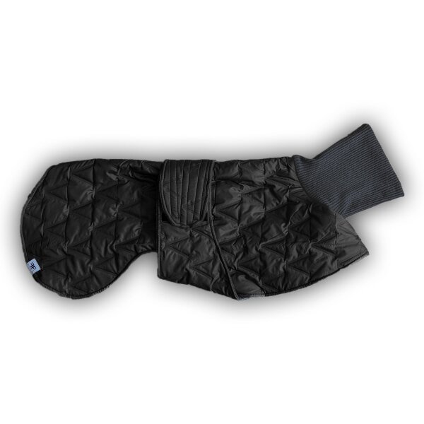 Hundemantel Skadi Black (Gesteppt)