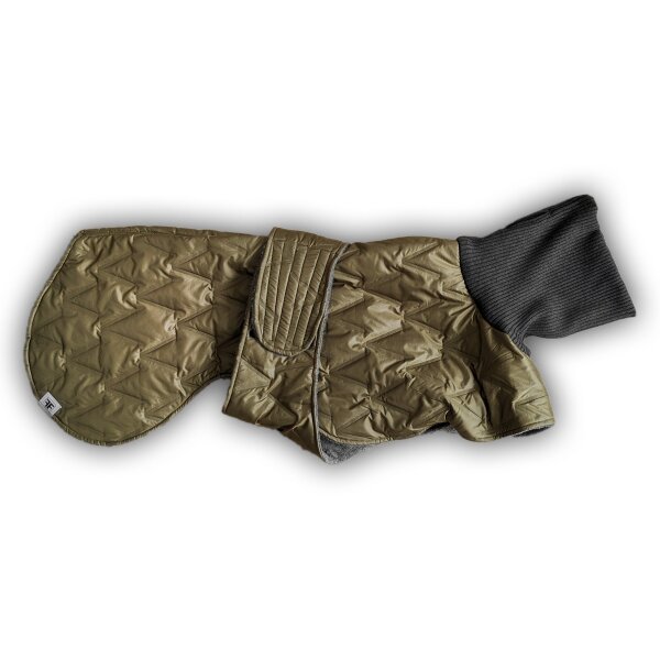 Hundemantel Skadi Olive (Gesteppt)