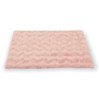 Wattierte Hundedecke Plaid Welle Rosa