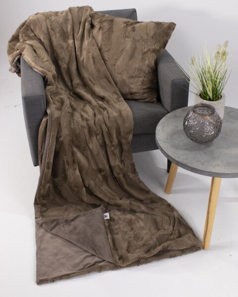 Kuscheldecke Welle Latte