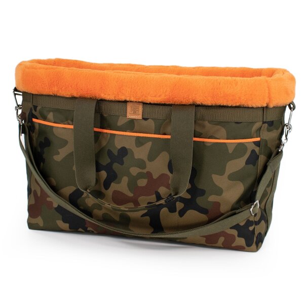 Hundetasche Travel-Bag Camo-Orange