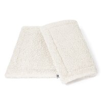 Wattierte Hundedecke Plaid Curly White